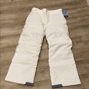 Columbia white youth XL snow pants - brand new!